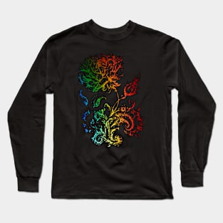 Rainbow floral Long Sleeve T-Shirt